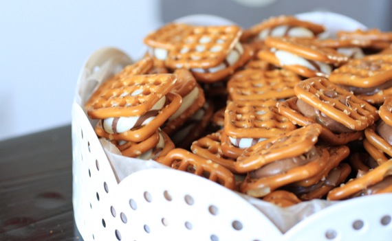 Pretzel Kiss Sandwiches